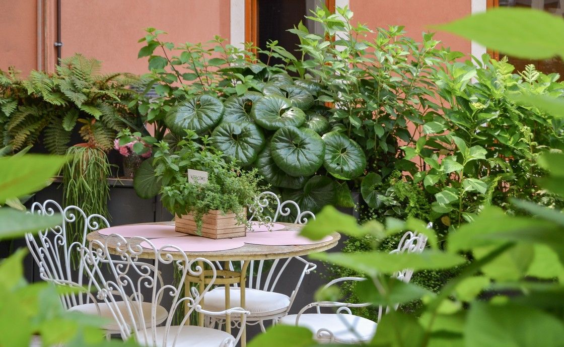Private terrace of the Santo Stefano apartment, La Dolce Vita Boutique Apartments in Verona